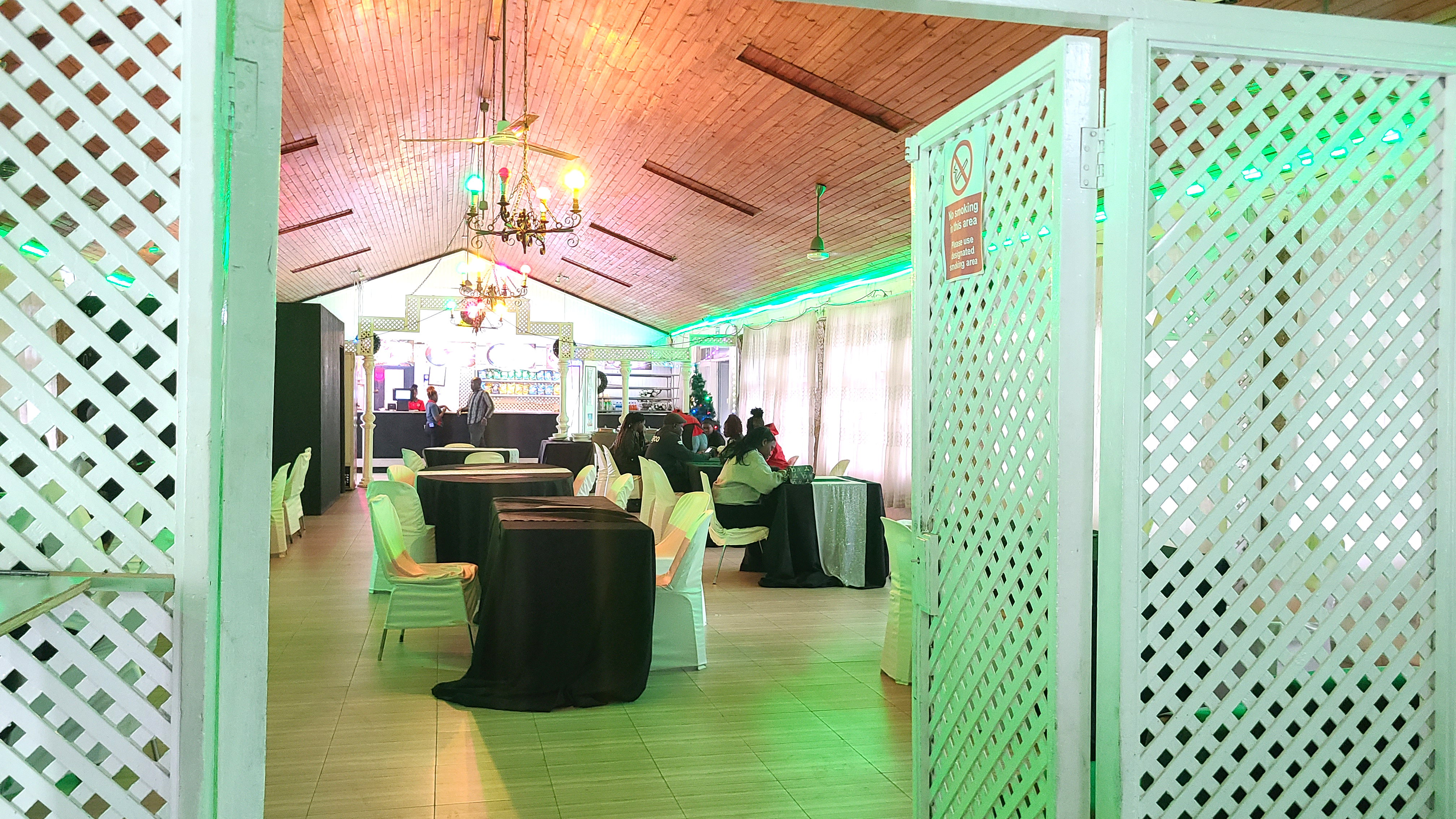 Parkview Restaurant garden setting in Harare