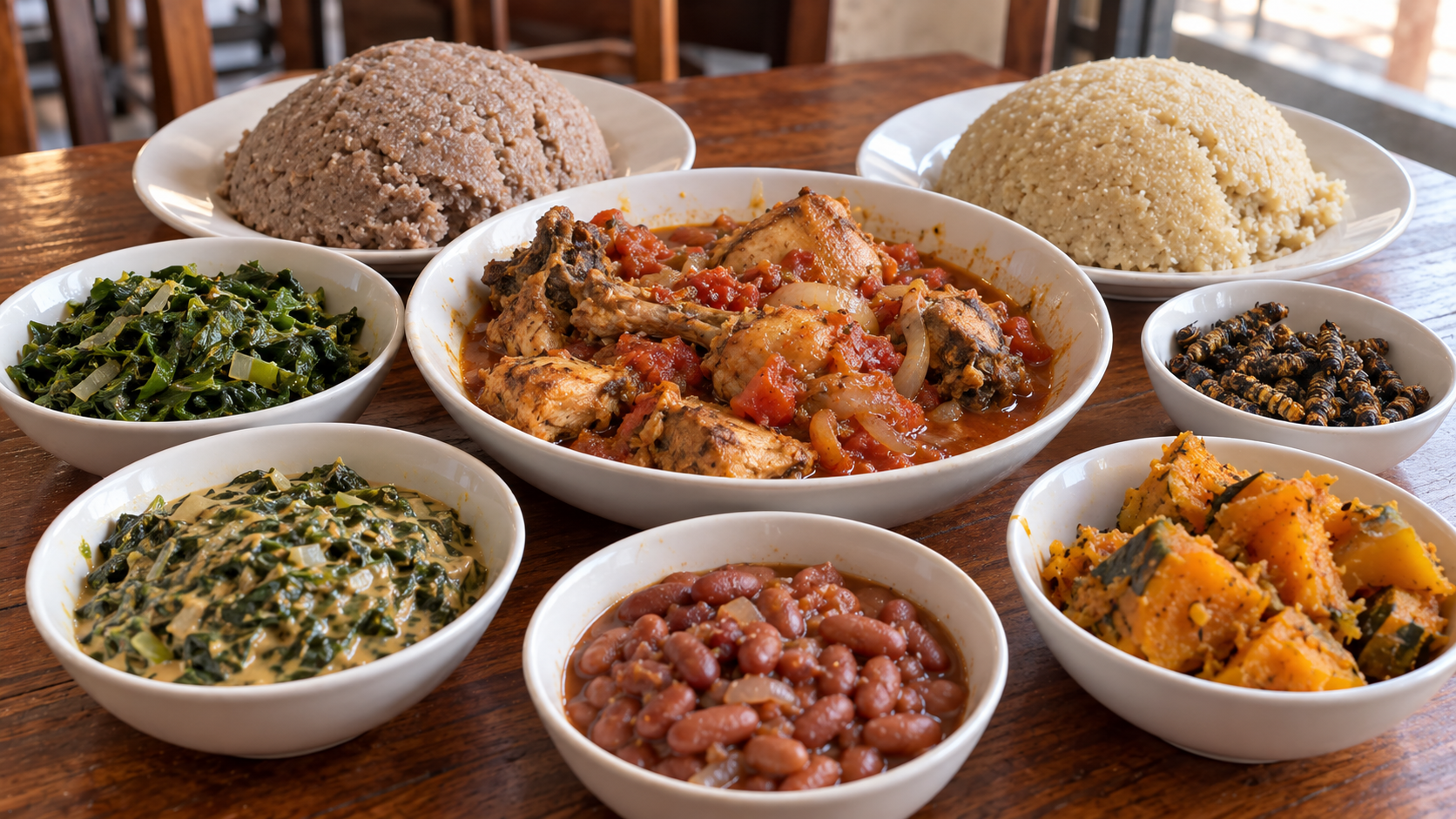 Parkview Restaurant Traditional Zimbabwean Meal